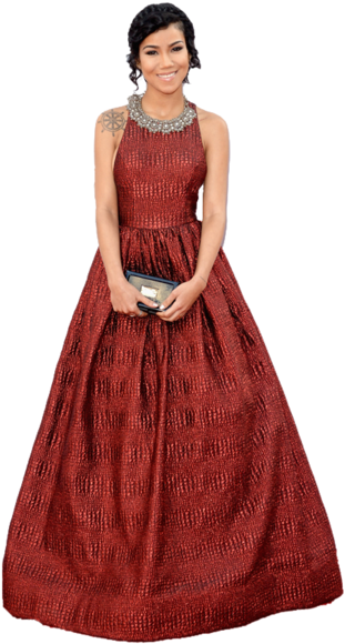 Share This Image - Jhene Aiko American Music Awards 2014 (450x600), Png Download