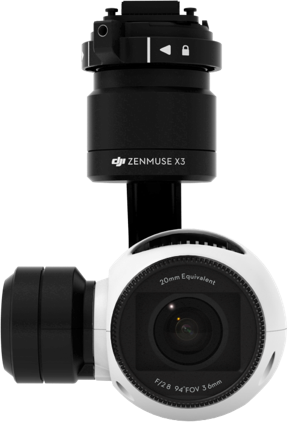 Inspire 1 - Dji Zenmuse X3 Gimbal And Camera (288x422), Png Download