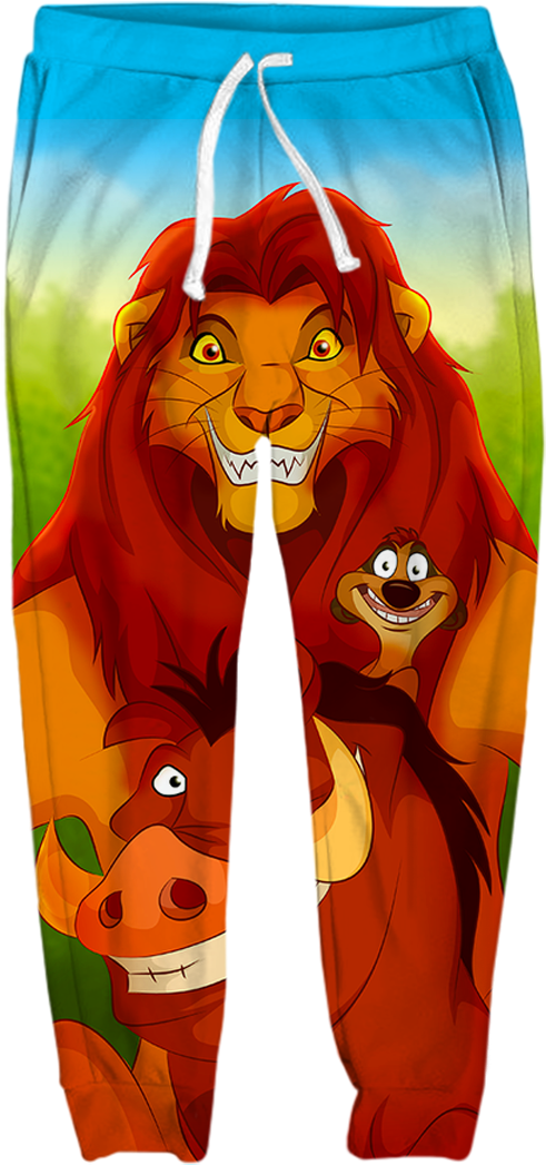 Hakuna Matata Joggers - 1990s (521x1080), Png Download