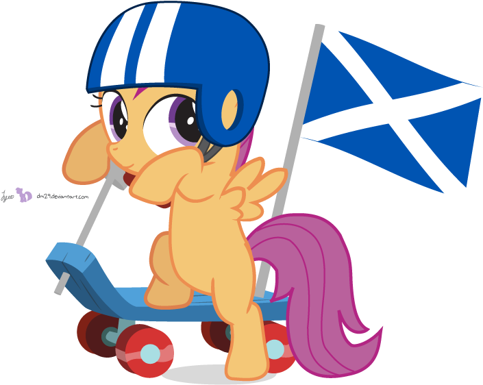 Dm29, Flag, Helmet, Safe, Scootaloo, Scooter, Scotaloo, - Scootaloo (750x600), Png Download