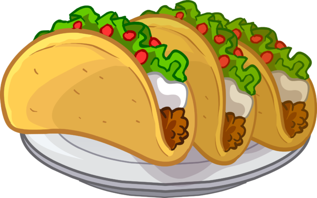Tacos Icon - Tacos Clipart (640x399), Png Download