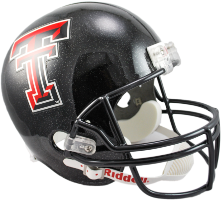 Texas Tech Red Raiders Ncaa Replica Full Size Helmet - Texas San Antonio Football Helmet (475x429), Png Download