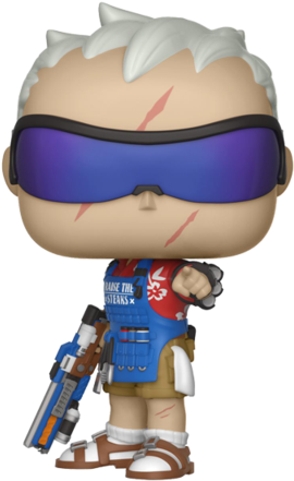 Soldier 76 Sdcc 2018 Exclusive Pop Vinyl Figure - Soldier 76 Pop Sdcc (480x480), Png Download