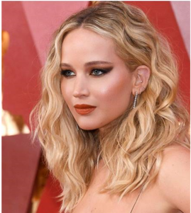 Jennifer Lawrence - Jennifer Lawrence 2018 Curl (480x300), Png Download