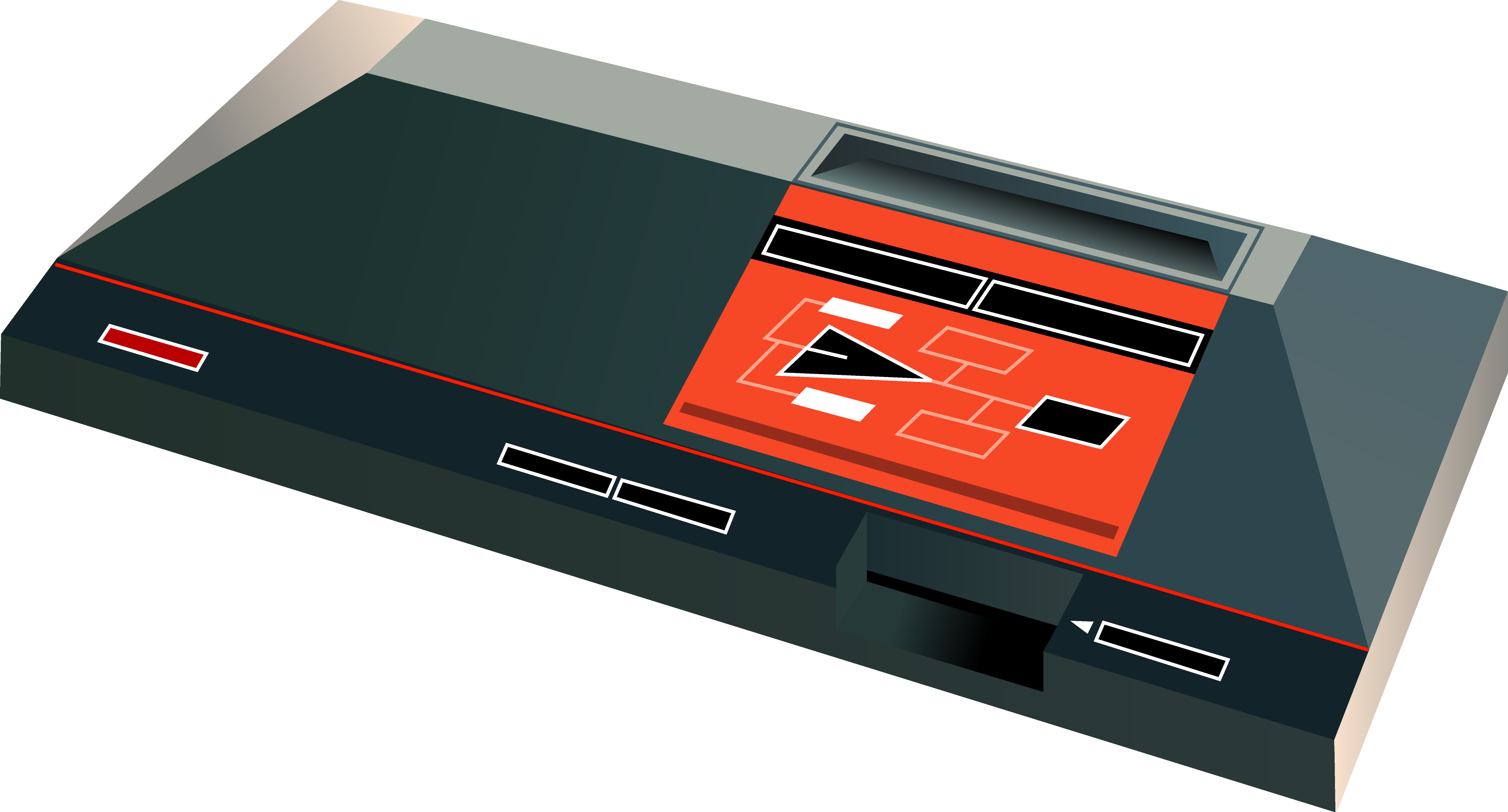 View Original Image - Video Game Console (3714x2001), Png Download
