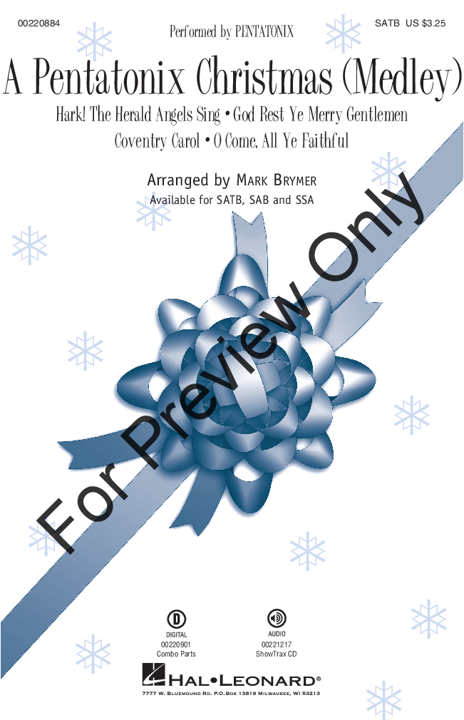 A Pentatonix Christmas Thumbnail A Pentatonix Christmas - Christmas Ssa (720x1080), Png Download