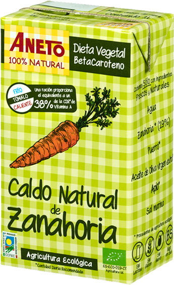 Caldo Natural De Zanahoria Ecológica Betacaroteno - Aneto Artichoke Broth Bio 1 L 1 L (600x800), Png Download