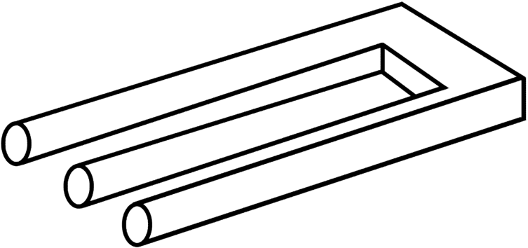 3d - Optical Illusion Drawing (800x382), Png Download