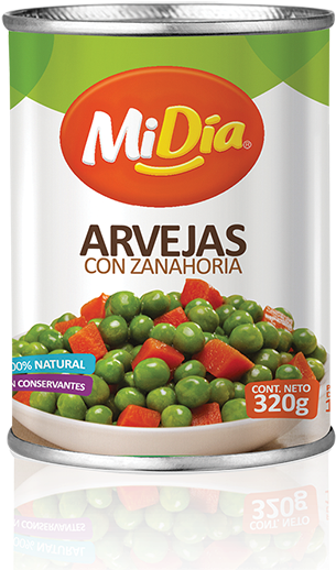 Arveja/zanahoria En Lata Midia - Lata De Zanahoria Y Arveja (336x526), Png Download