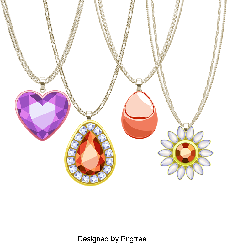 Luxo Ouro Colares De Diamantes - Necklace (800x800), Png Download