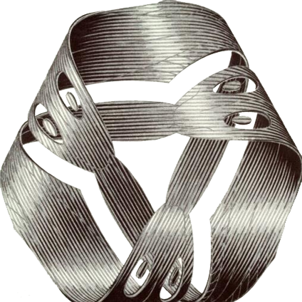 3d Optical Illusion Pictures - Escher Moebius (424x424), Png Download