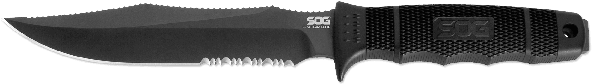 Previous - Sog Se37-k Seal Elite Fixed Blade Kydex Sheath (599x246), Png Download
