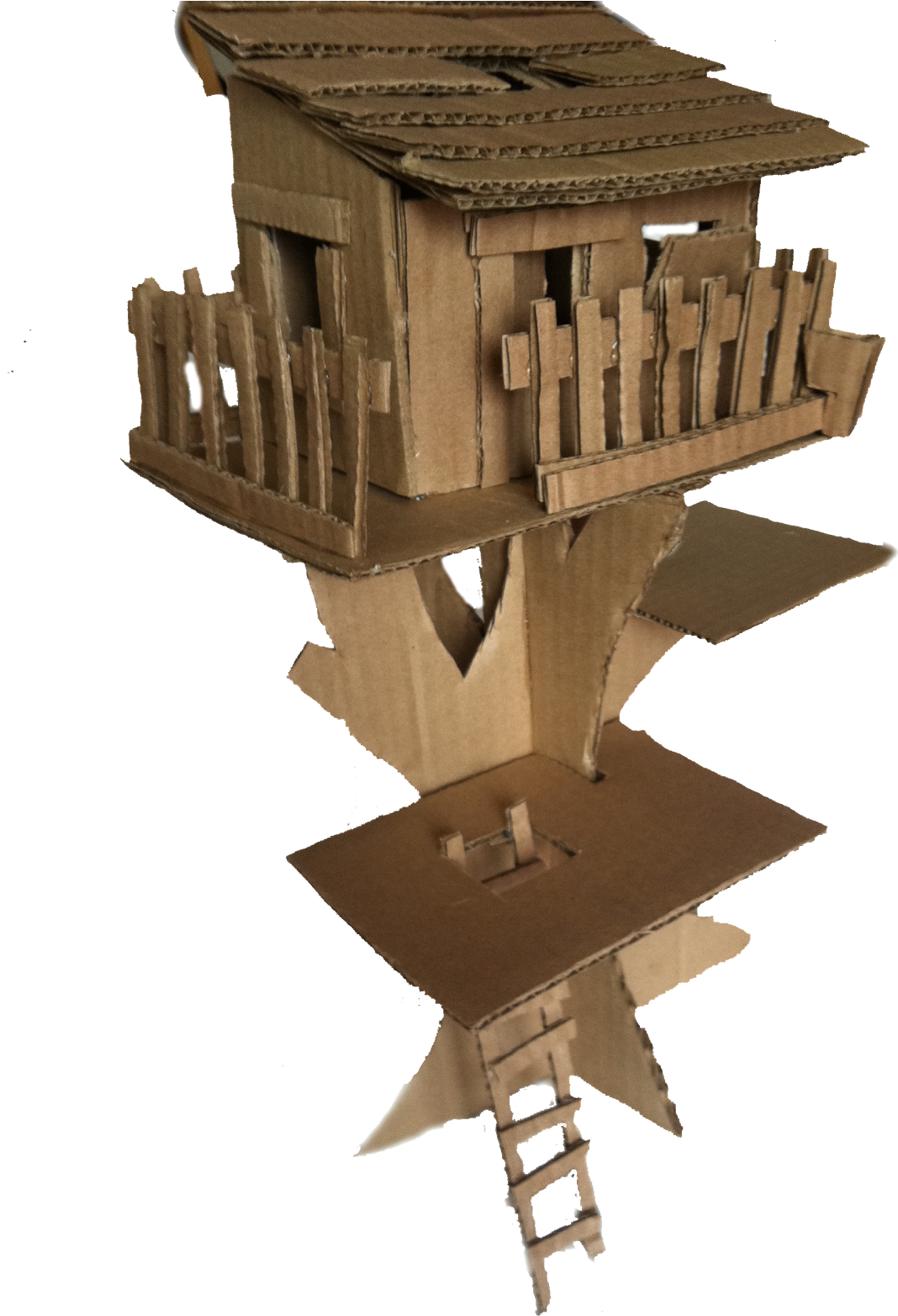 My Tree House - Tree House Model For School Project (1195x1600), Png Download