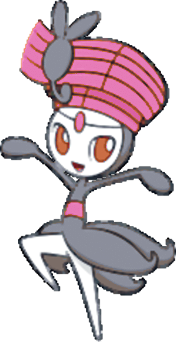 Shiny Meloetta Pirouette Dw - Pokemon Meloetta Pirouette Shiny (256x495), Png Download