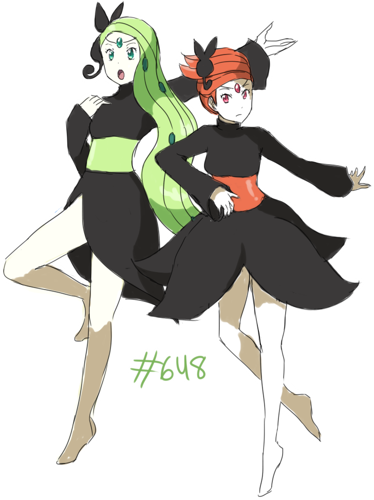 Meloetta - Cartoon (748x992), Png Download