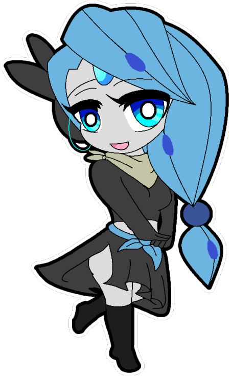 My Art Trade Part With @rgb-meloetta Of ~ - Cartoon (483x750), Png Download