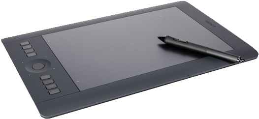 Wacom Intuos Pro Image - Wacom Graphics Tablet Intuos Pro M (536x479), Png Download