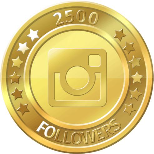 Get 2500 Instagram Followers - Like Button (500x500), Png Download