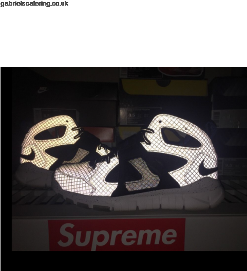 Nike Megatron Huarache Free Shield Calvin Johnson Sz - Supreme (480x658), Png Download