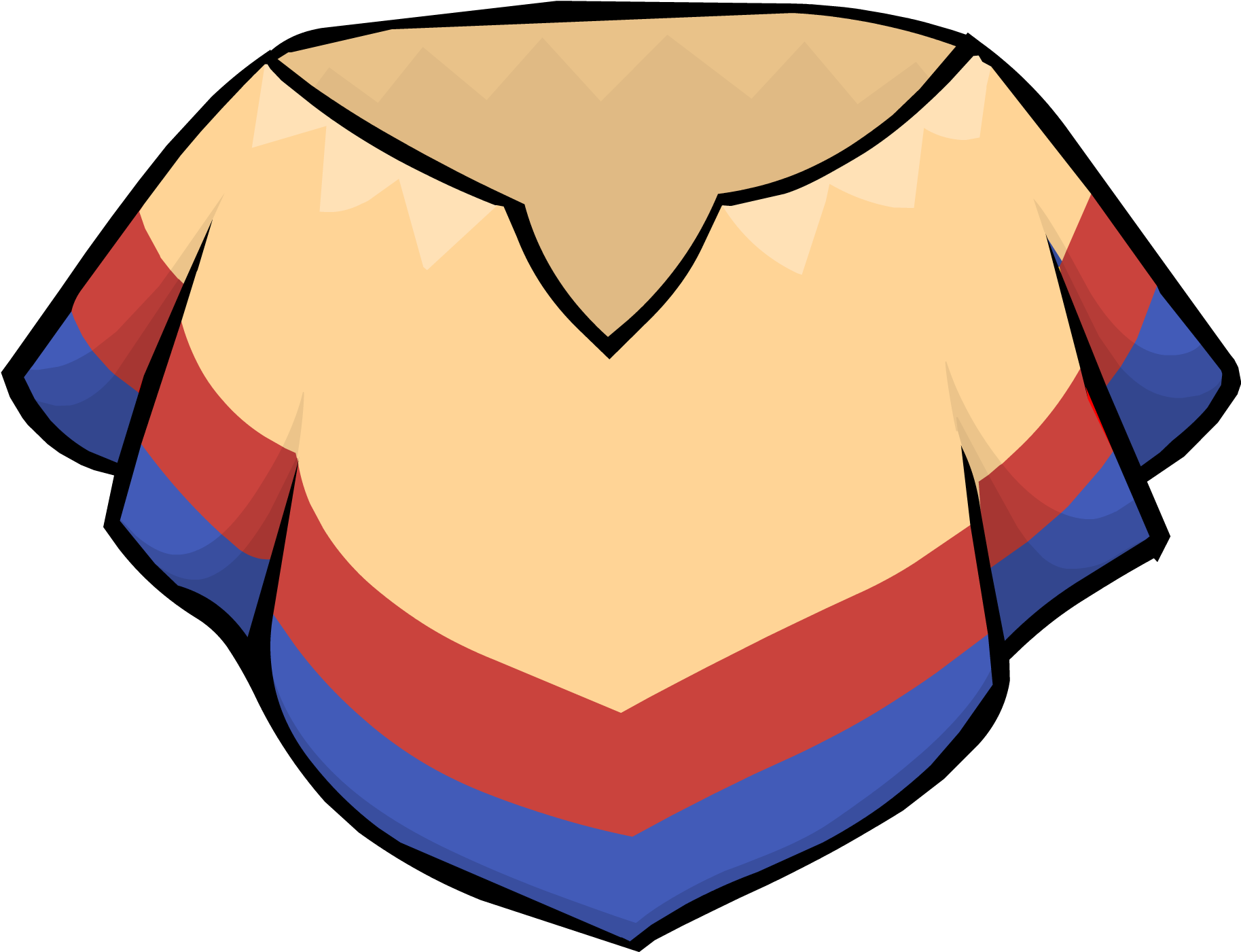 Saturated Poncho - Poncho Clipart (1876x1466), Png Download