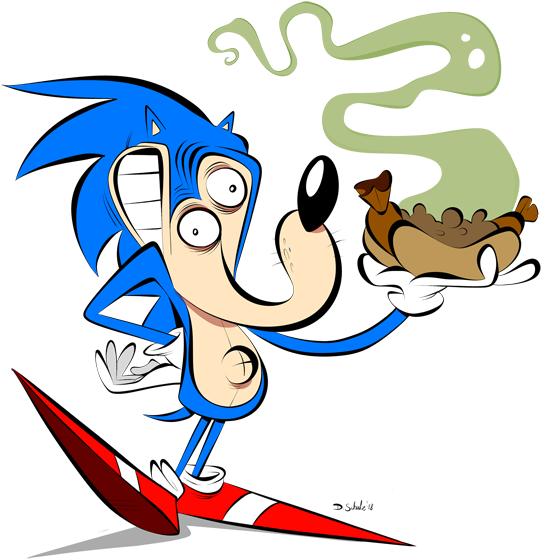 Testing A New Wacom Tablet And Sonic Was My First Victim - Comics (620x742), Png Download