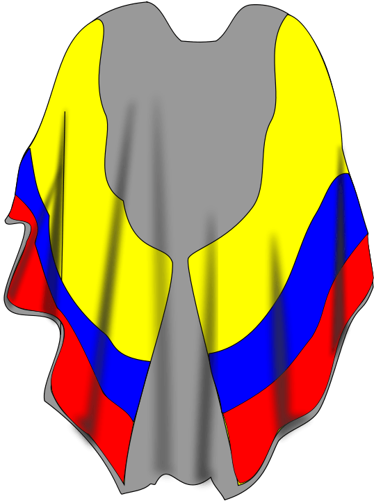 Ruana Poncho Cape Clothing Shawl - Free Clip Art Shawl (561x750), Png Download