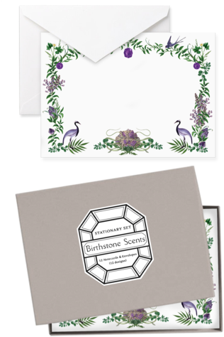 Stationery Set 12 Designs ──── 12 Notecards & Envelopes - Stationery (480x474), Png Download