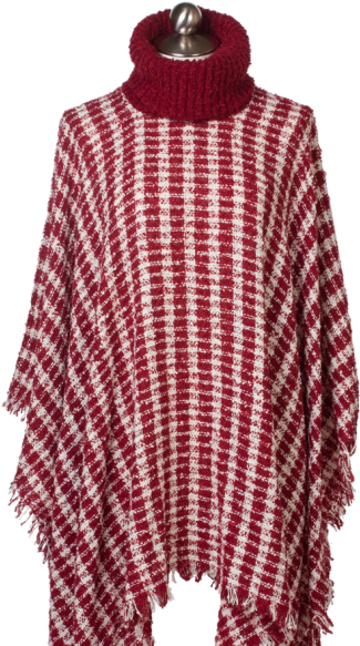 1941 Maroon/white Poncho - Motorcycle (600x600), Png Download