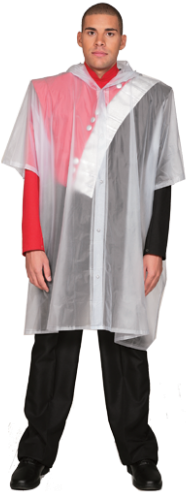 Download Vinyl Rain Poncho - Poncho - Full Size PNG Image - PNGkit