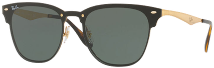 Gafas Ray Ban Marco Gold - Blaze Clubmaster Gold (450x652), Png Download