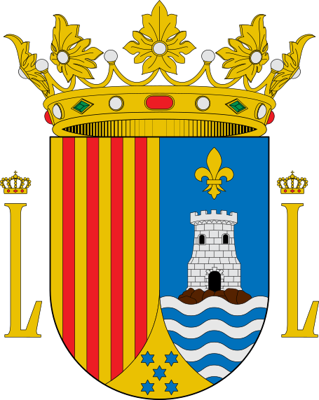 Escudo Ibérico Partido Y Entado En Punta - Escudo Javea (455x571), Png Download