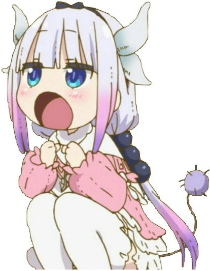 Kannakamui Kanna Weeaboo Anime Dragonmaid Kobayashisanc - Cartoon (1024x1024), Png Download