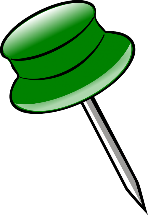 Pin Clipart (500x728), Png Download