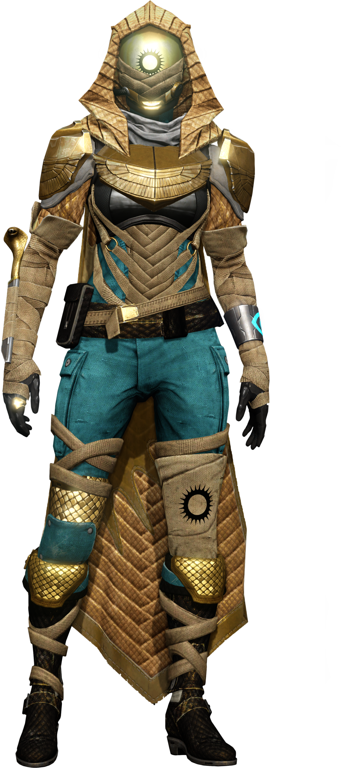 Hunter Too Idle Front - Destiny Trials Hunter Png (1400x3138), Png Download