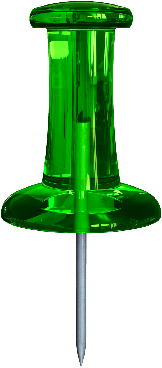 Download Thumbtack Clipart Transparent Background Verde Png