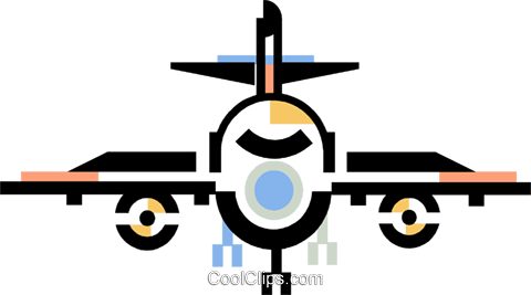 Commercial Airplane Royalty Free Vector Clip Art Illustration (480x267), Png Download