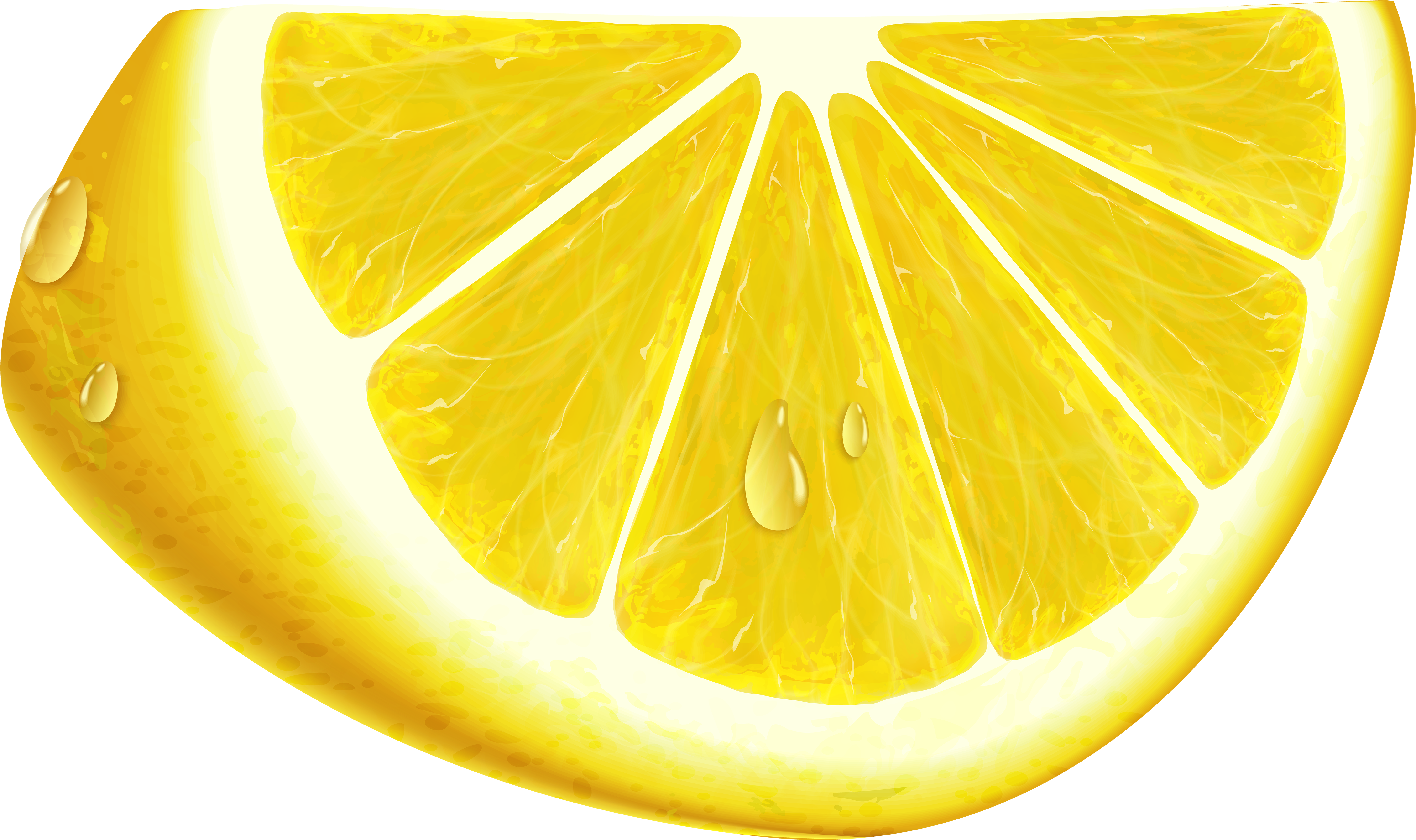 Lemon Clipart Lemon Slice - Clip Art (6000x3548), Png Download