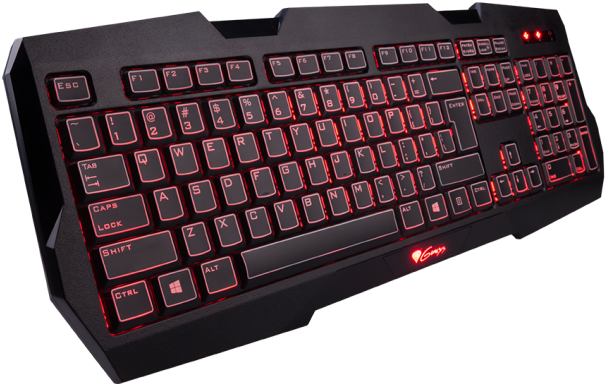 Natec Genesis Rx22 B00l29w0cy, Teclado Para Gamer Retroiluminado - Gaming Keyboard Natec Genesis Rx22, U.s., Backlight (705x494), Png Download