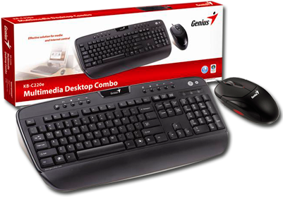 Teclado Mouse Combo Genius - Genius Kb (400x300), Png Download