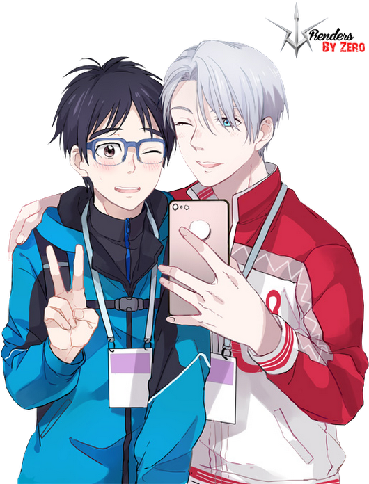 Photo - Yuri On Ice Viktor And Yuri (530x696), Png Download