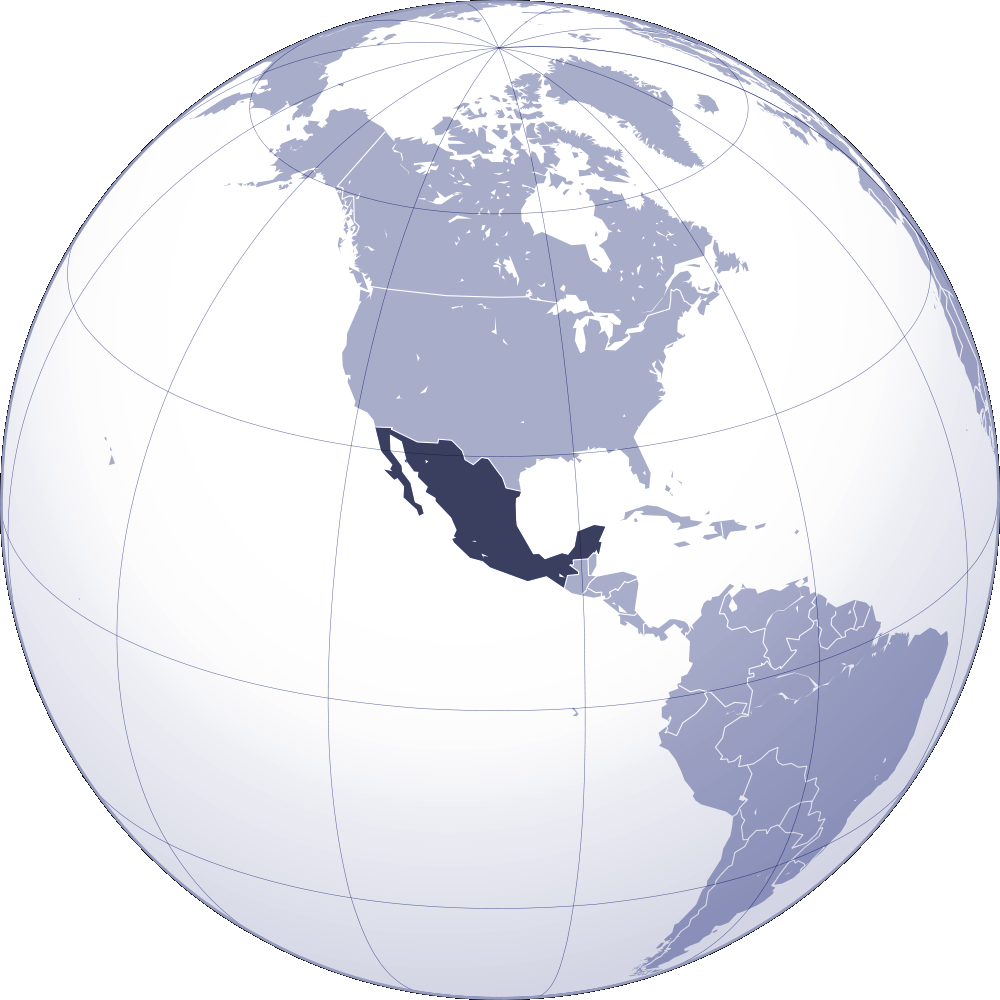 Where Is Mexico Located - Garmin Gdl 52 Sirius Xm/ads-b Gps Receiver (1000x1000), Png Download