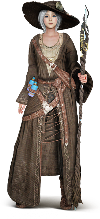 Black Desert Witch Karakteri - Black Desert Witch Png (500x721), Png Download