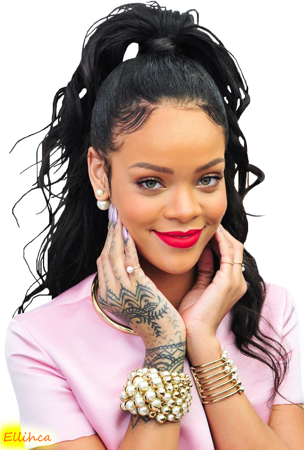 Tube Rihanna - Rihanna Hand Tattoo 2016 (592x888), Png Download