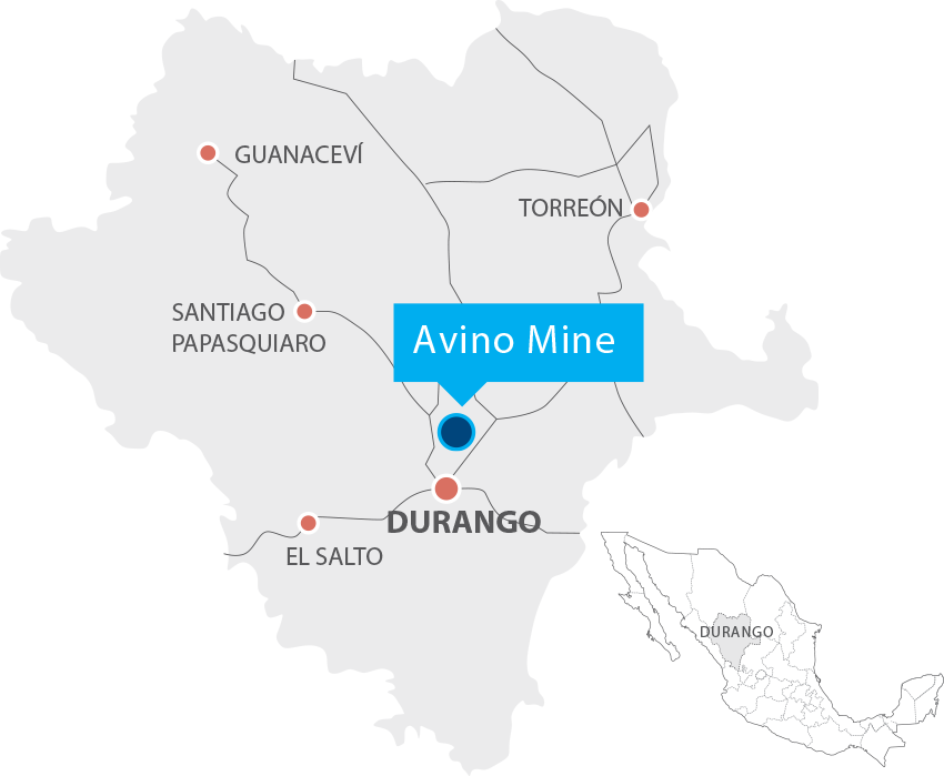 The Avino Vein Was Mined During The 27 Years Of Open - Mexico (850x699), Png Download