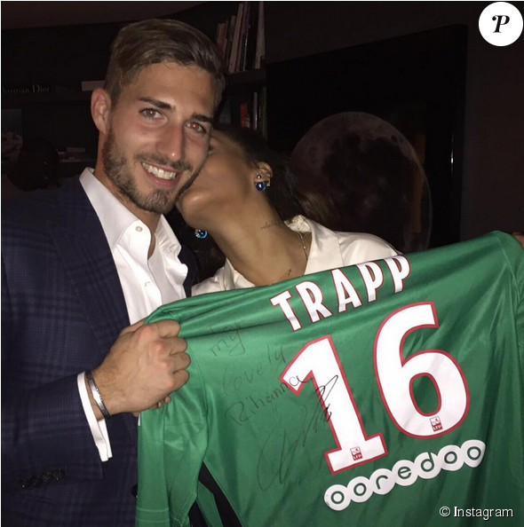 Rihanna Et Kevin Trapp - Kevin Trapp And Kendall Jenner (950x593), Png Download