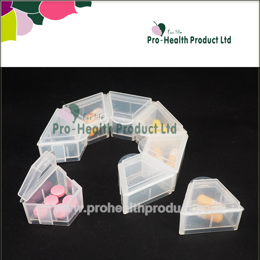 Ph01-072 8 Compartments Plastic Round Shape Removable - Pill Organizer (900x900), Png Download