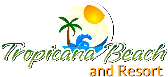 Tropicana Beach And Resort - Beach Resort Logo Png (547x251), Png Download