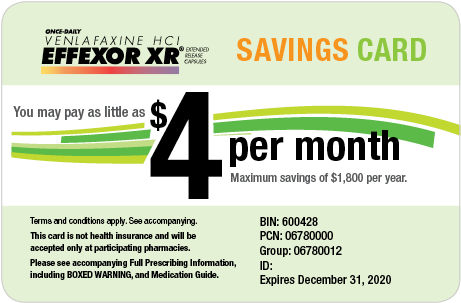 Learn How To Activate The Effexor Xr Copay Savings - Effexor (523x354), Png Download