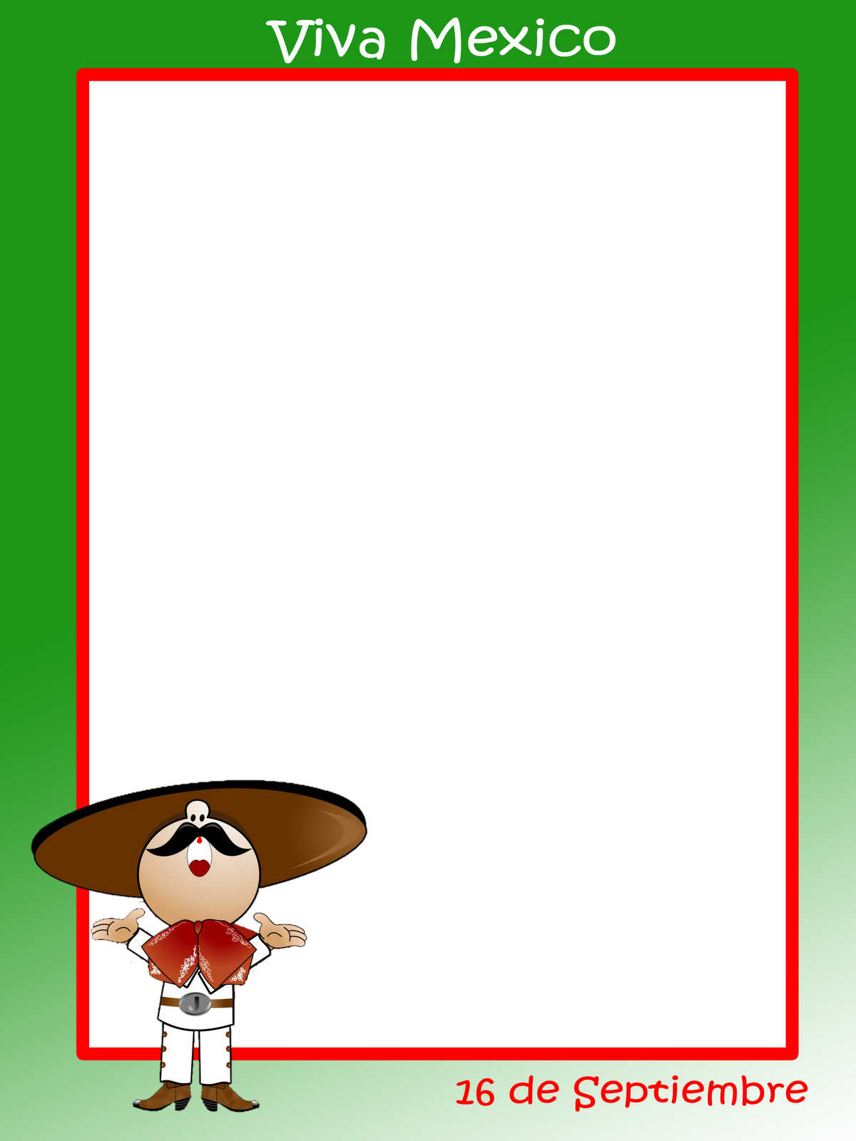 Viva Mexico, Png Y Marco Para Foto - Marco Mexicano Png (1200x1600), Png Download