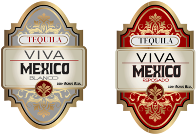 Traditional Yet Elegant Tequila Label Other Draft - Label (500x283), Png Download